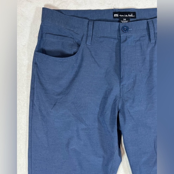Men's Travis Mathew Size 36W Blue Performance Cotton Lightweight Golf Pants EUC - Picture 3 of 11